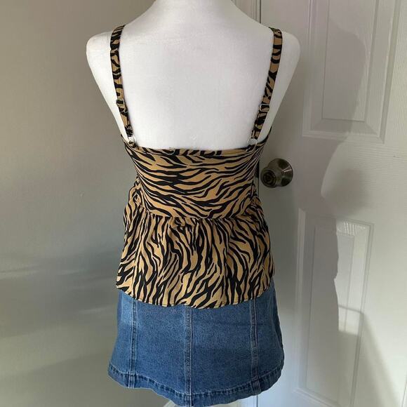 Y2k zebra print cami top - Picture 3 of 4